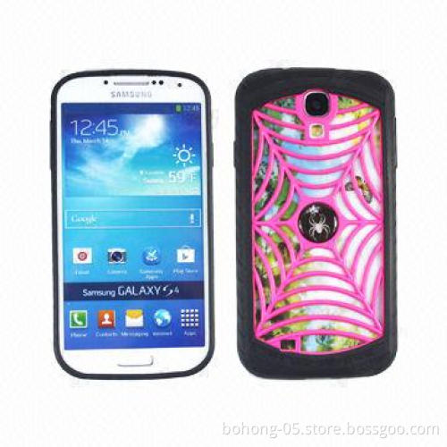 Spider net PC+TPU case for Samsung S4 (can be separated), different colors available